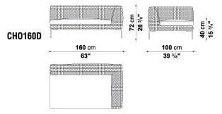 B&B Italia Outdoor Диван полипропиленовый Charles outdoor sun-id-1357109 - Вид №4