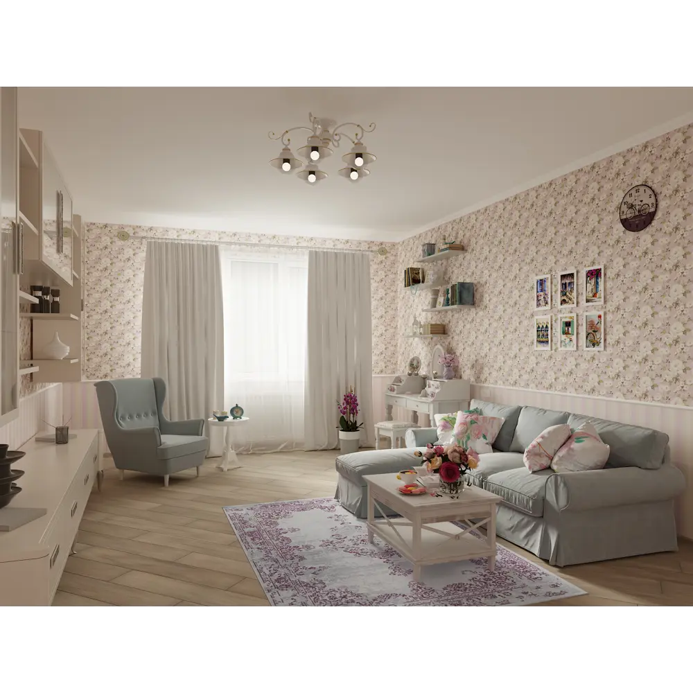 Подушка декоративная «Английский сад» 40х40 см цвет розовый Altali STLM-2102328 - Вид №4