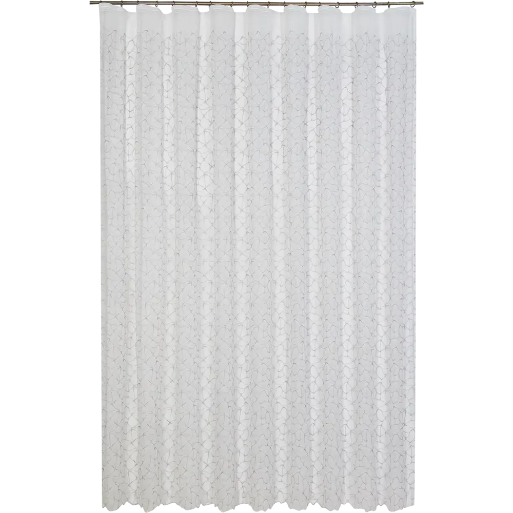 Тюль на ленте «Геометрия» 300x280 см цвет серебристый MIAMOZA STLM-2110676