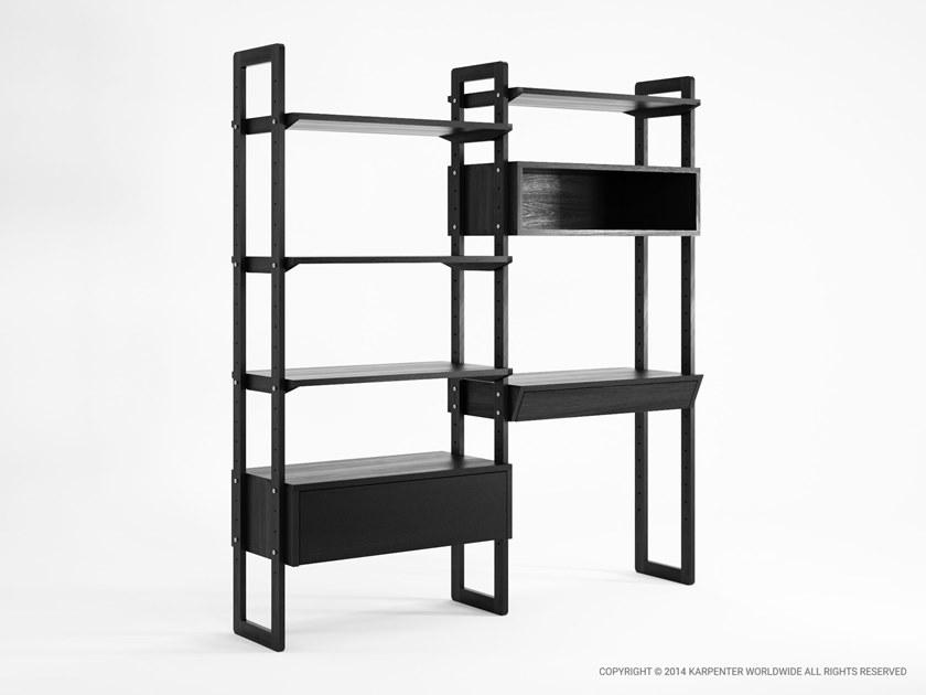 KARPENTER Открытый деревянный книжный шкаф с ящиками K/wsu sun-id-1478490 - Вид №1