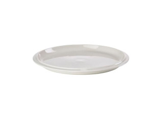 Фарфоровая круглая плоская тарелка