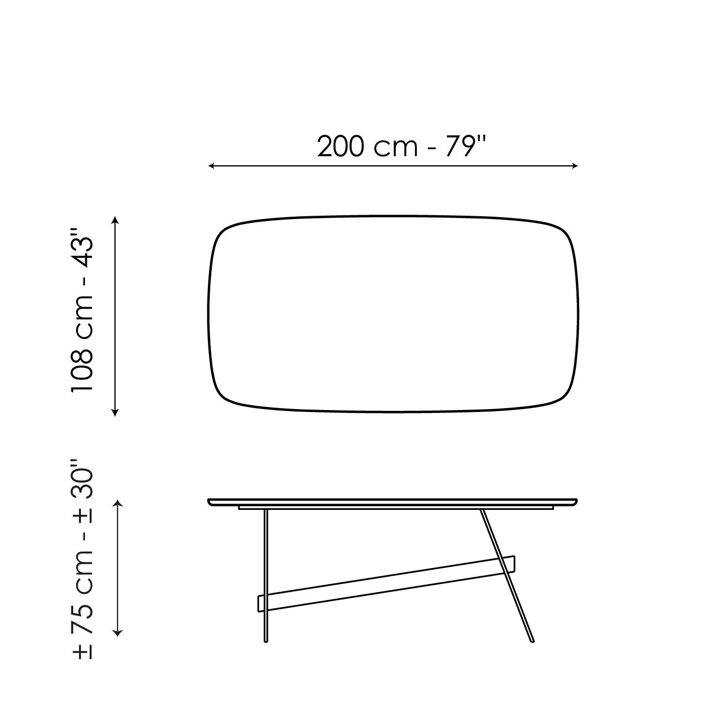 Бочковый стол BONALDO Slot ARCH-00001104 - Вид №2