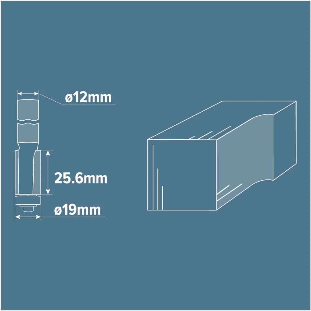 Фреза кромочная прямая Brigadier D19x25 мм STLM-2159219 - Вид №4