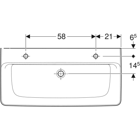 501.729.00.1 Накладная раковина Geberit Renova Plan Geberit  - Вид №30