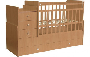 vpk-0001033.2 Кровать детская Фея 1100 бук ВПК (Тополь)