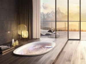 Jacuzzi® Овальная гидромассажная ванна из акрила Arga®