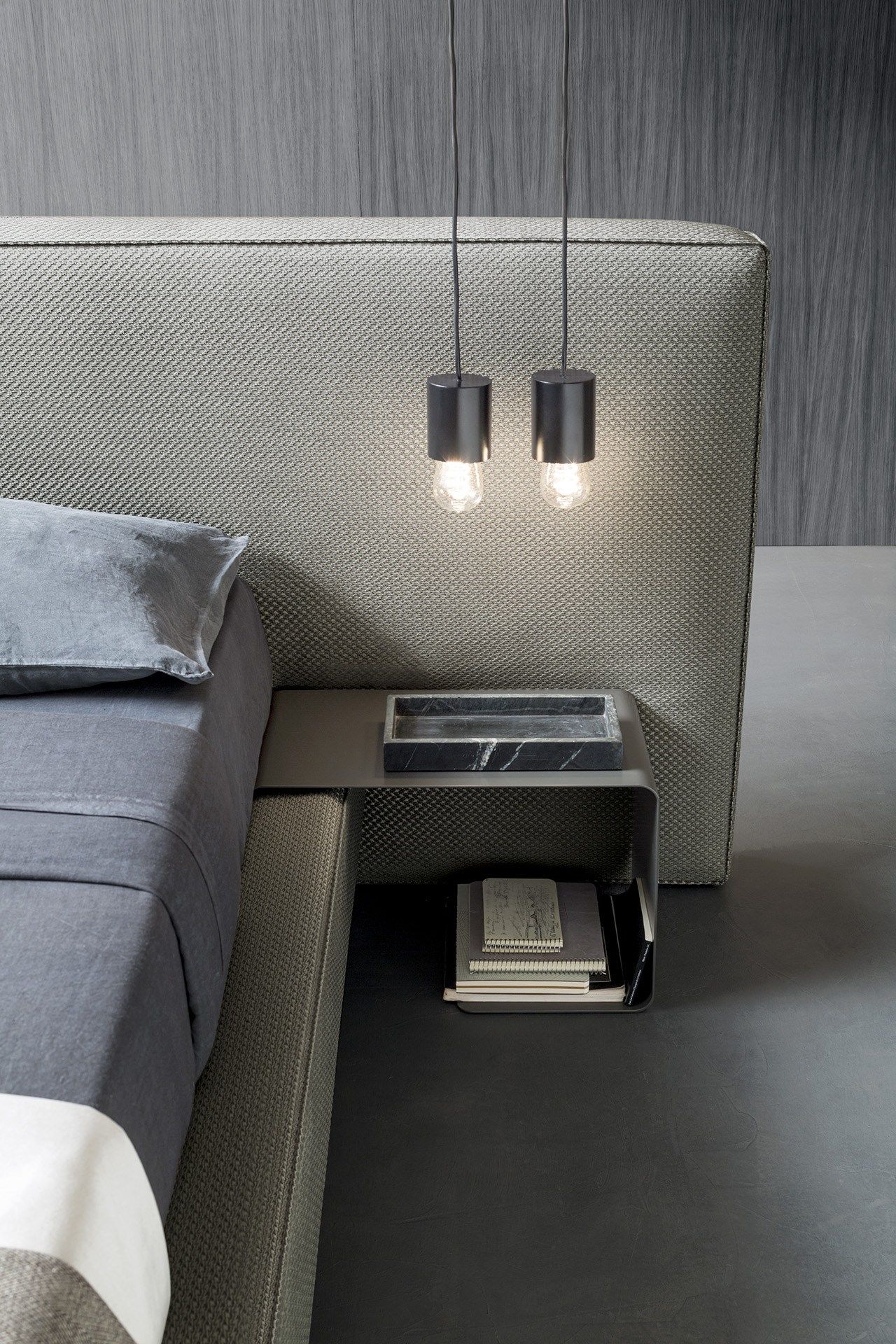 Двуспальная кровать для хранения ткани с мягким изголовьем Felis Bedstories ARCH-00081168 - Вид №3