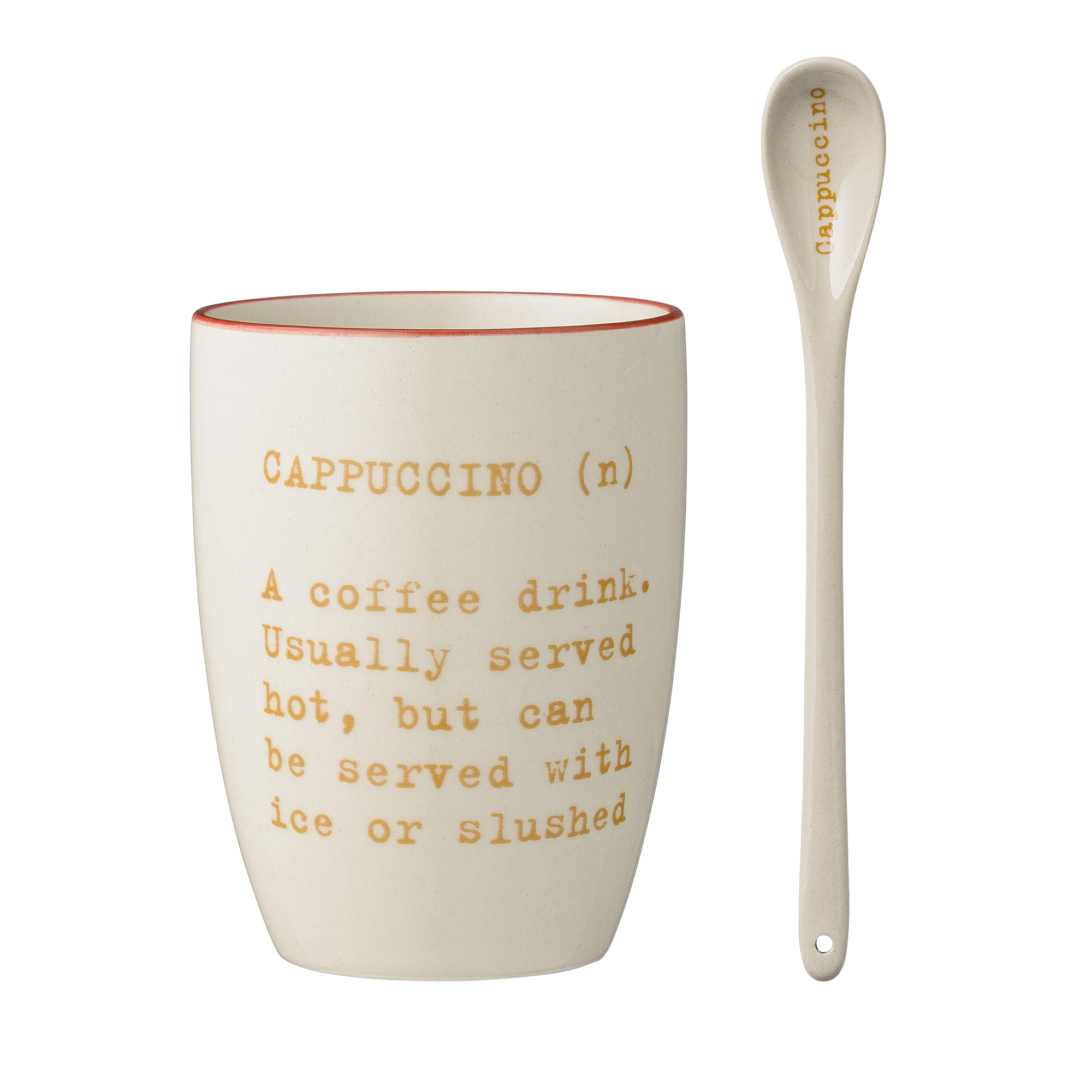 2000983153692 Кружка с ложкой Cappucino SERAX 