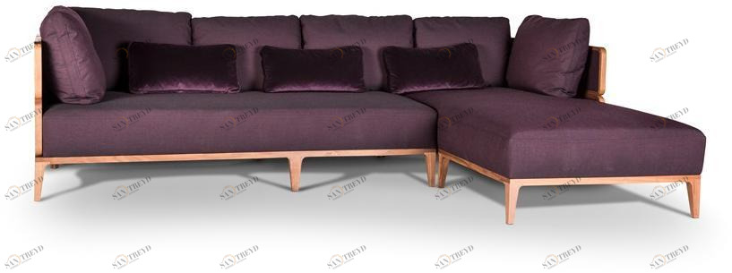 Wiener GTV Design Диван из ткани с шезлонгом sun-id-1445280