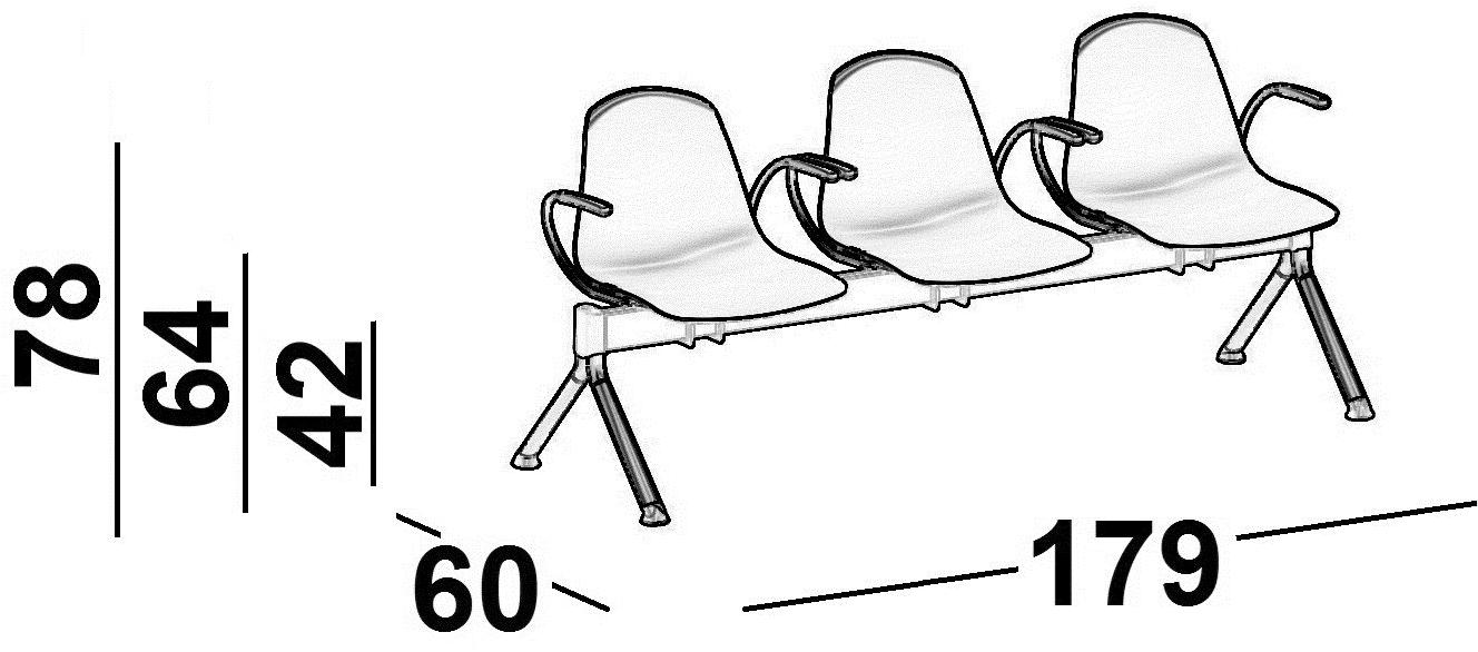 Luxy Сиденье на балке пола с подлокотниками Epoca sun-id-1509180 - Вид №8