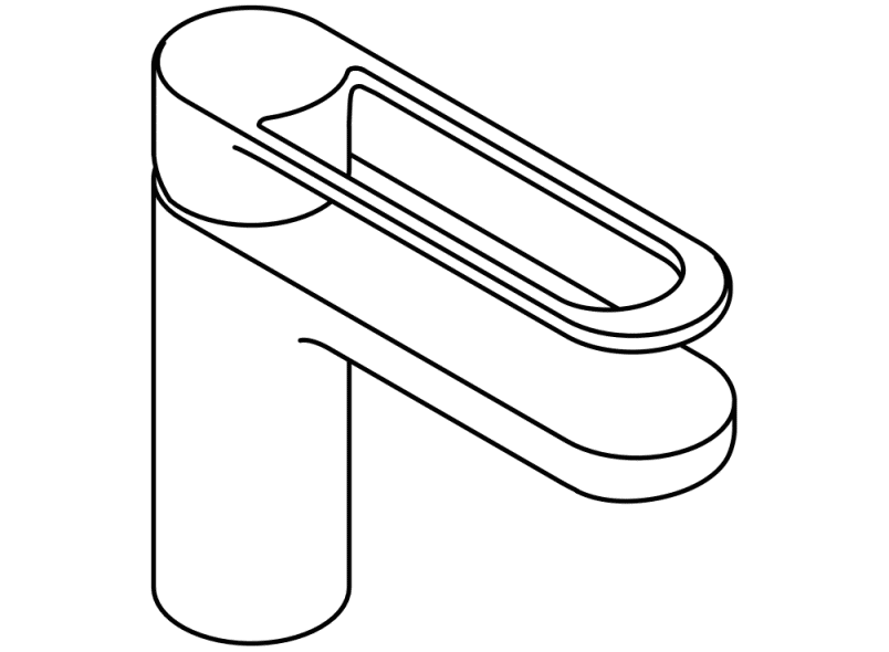 AQ1.12M10160 Однорычажный смеситель для раковины HEWI System-Armaturen  - Вид №3