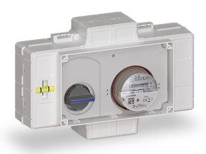 Комплект для учета утопленных с одним объемным счетчиком