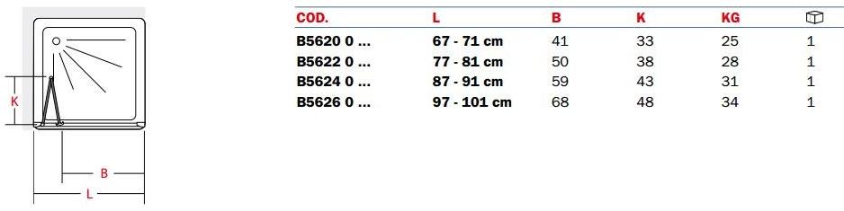 INDA® Душевая кабина ниша стеклянная с откидной дверцей New claire sun-id-1415668 - Вид №1