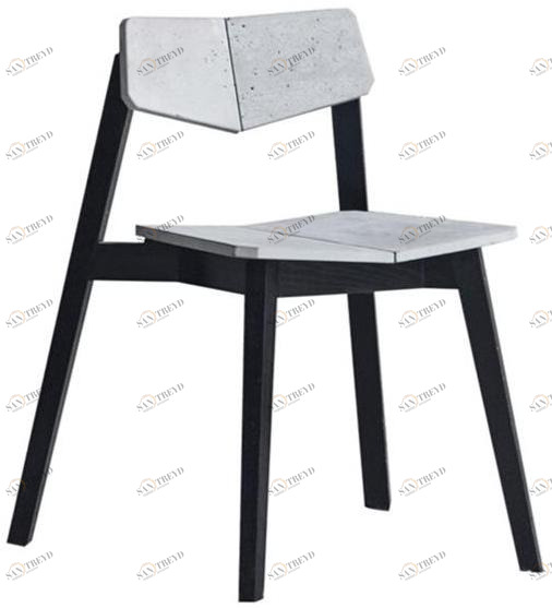 Bentu Design Бетонный стул с открытой спинкой  C212150 