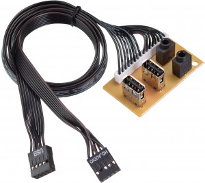 FL-SP302U2U3 Usb module, 2xusb2.0+2xusb3.0, pcb board+audio+cables for fl-302 Foxline