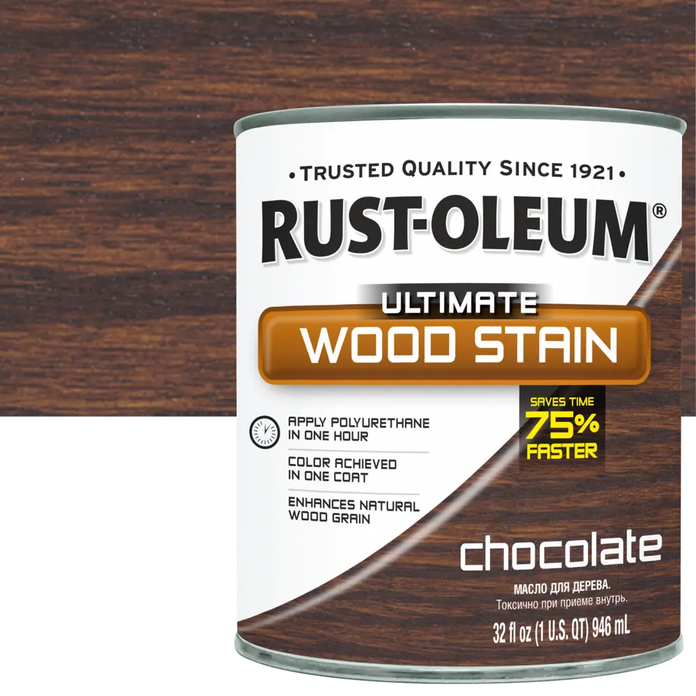 Масло тонирующее Ultimate цвет шоколад 0.946 л RUST-OLEUM STLM-2082539