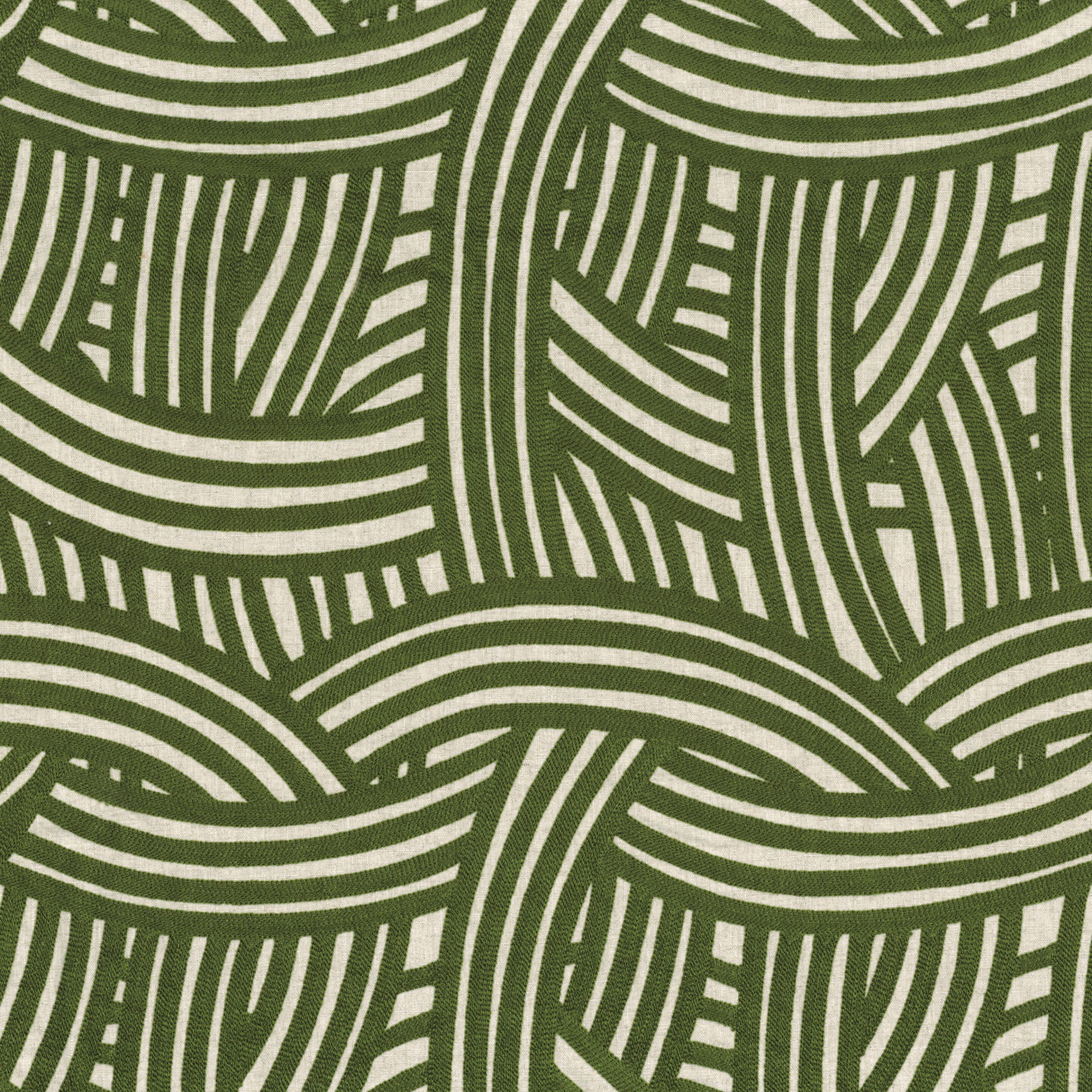 Вышитая ткань с графическим рисунком Casamance Valvidia ARCH-00047535 - Вид №9