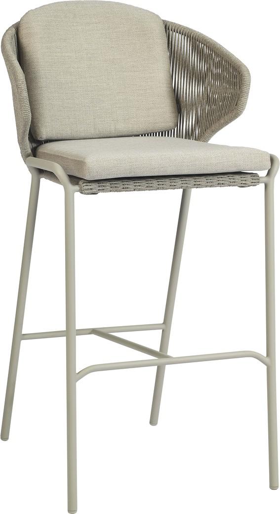 MNST314 Барный стул 76 веревка кремень перец Manutti Radius