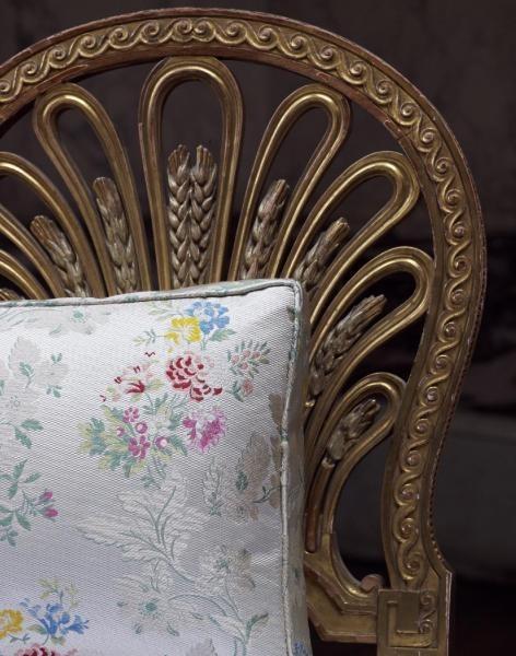 LELIEVRE Шелковая ткань с цветочными мотивами Pompadour sun-id-1371453 - Вид №4