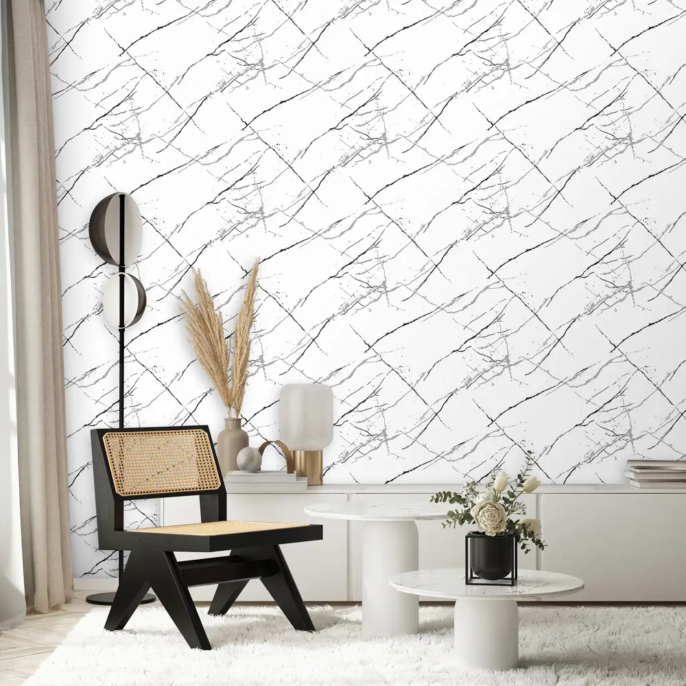 Флизелиновые обои Ateliero Rinaldi - черно-белая классика с текстурой 87904519 STLM-0076115 - Вид №3