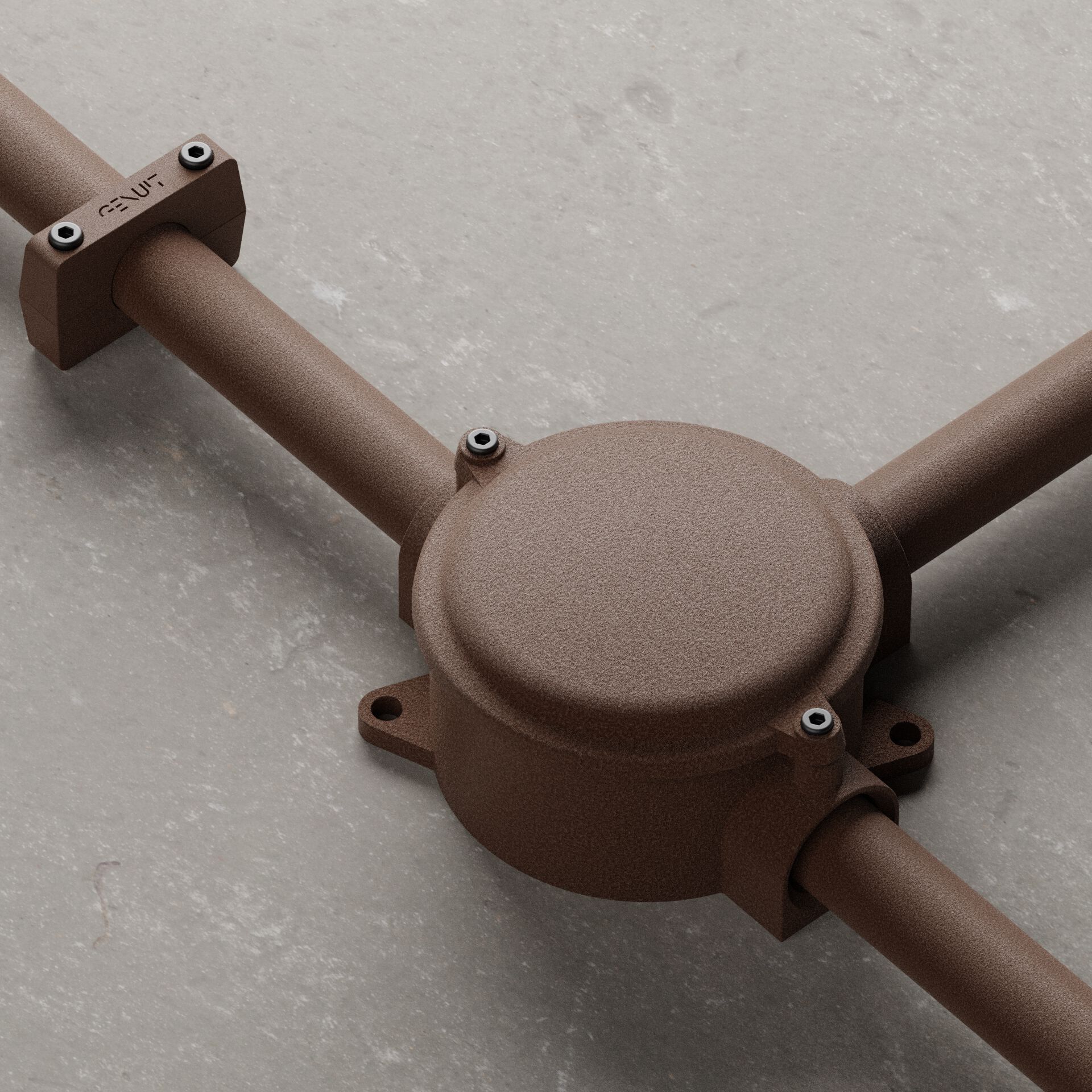 Окрашенная алюминиевая электрическая коробка Genuit Corten ARCH-00088834 - Вид №2