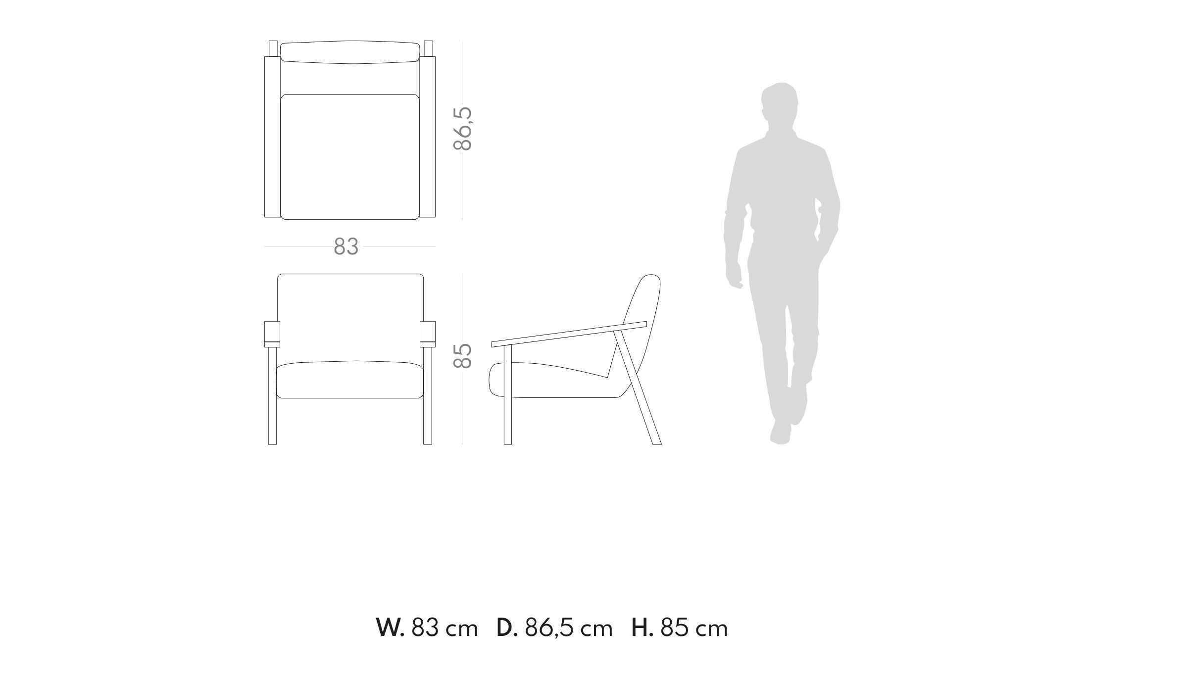 Бархатное кресло с подлокотниками PRADDY Miller ARCH-00138833 - Вид №3
