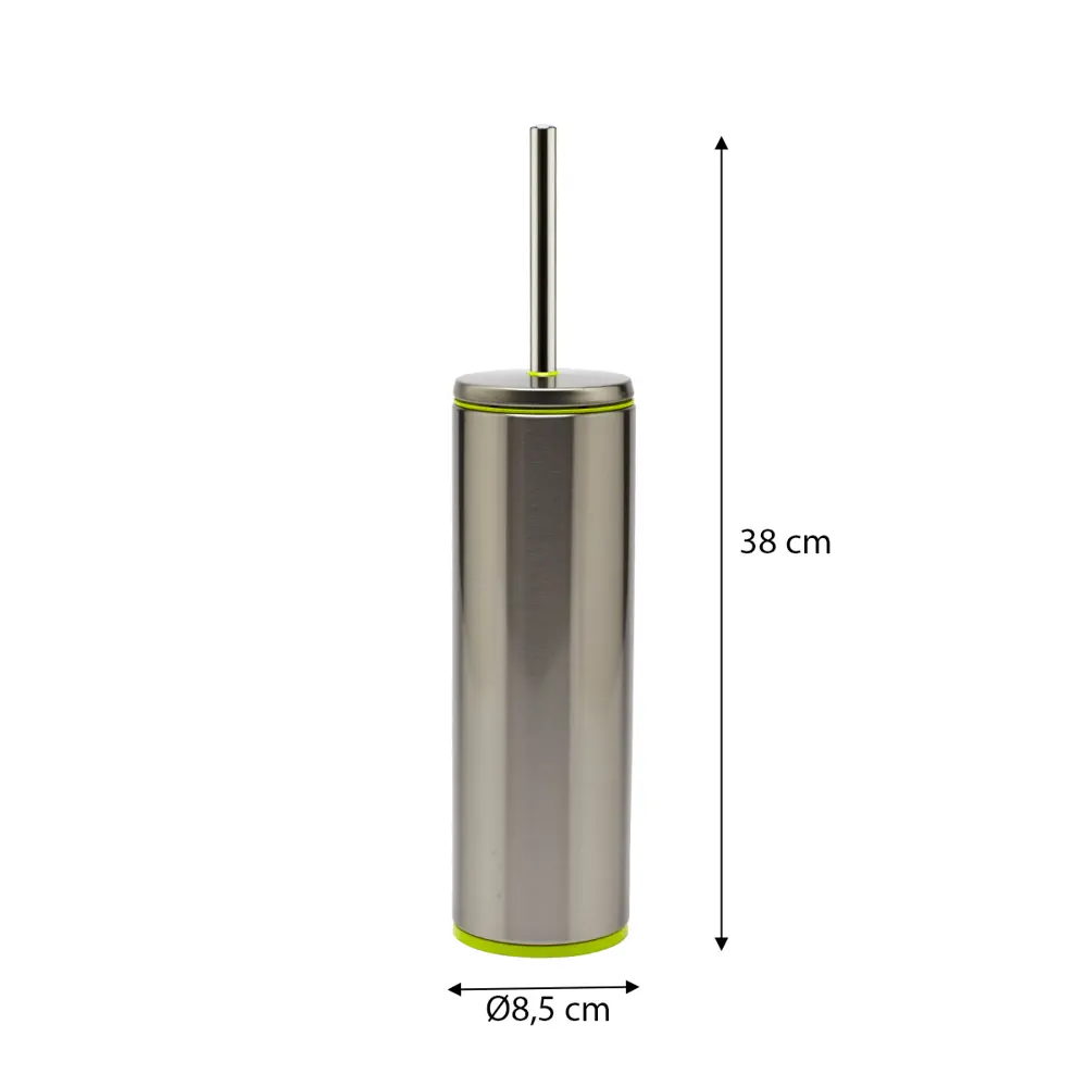 Ершик для унитаза Primanova M-E42-30-05 цвет матовый хром/салатовый STLM-2098952 - Вид №1