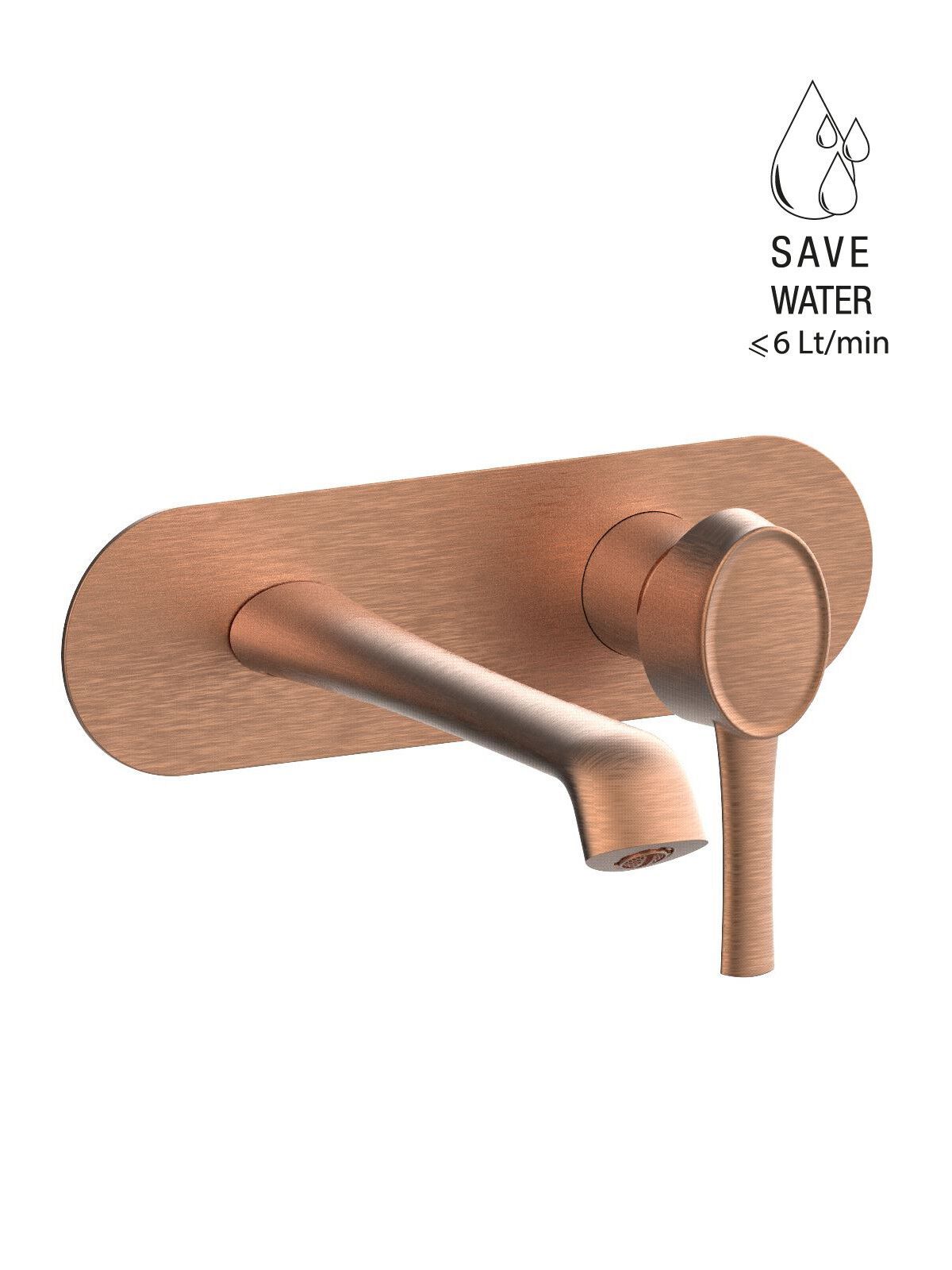 Настенный смеситель для раковины с пластиной Rubinetterie Frattini Delizia ARCH-00148927 - Вид №8