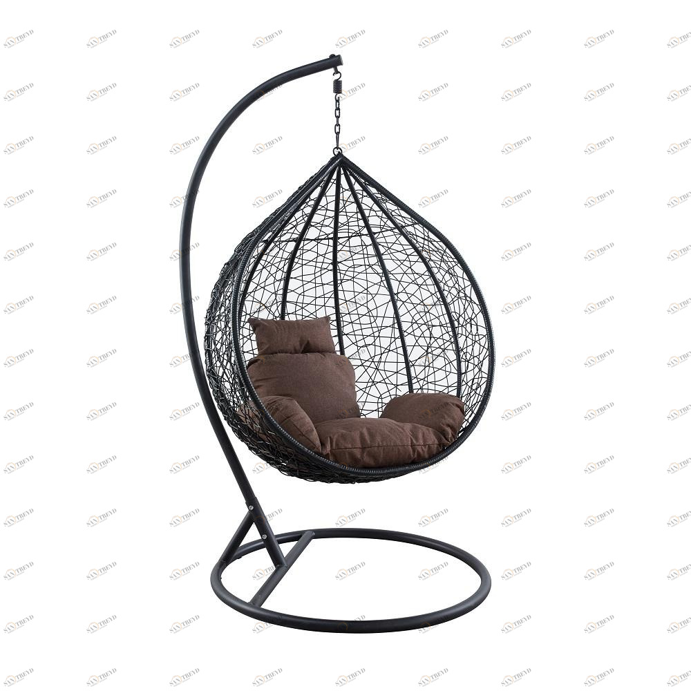 Подвесное кресло черное Leset Kokos Big IMPEX  00-3885756 Коричневый;черный 