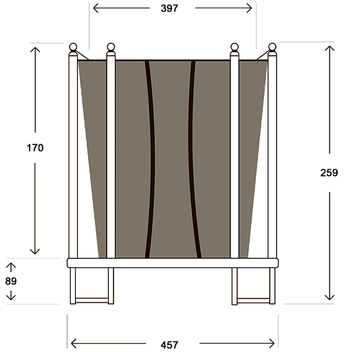 Батут hasttings classic green (4,6 м) Hasttings sun-id-2068455 - Вид №1