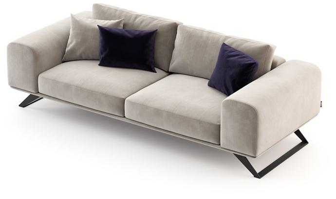 Domkapa Бархатный диван  Dki6.2/3  - Вид №2