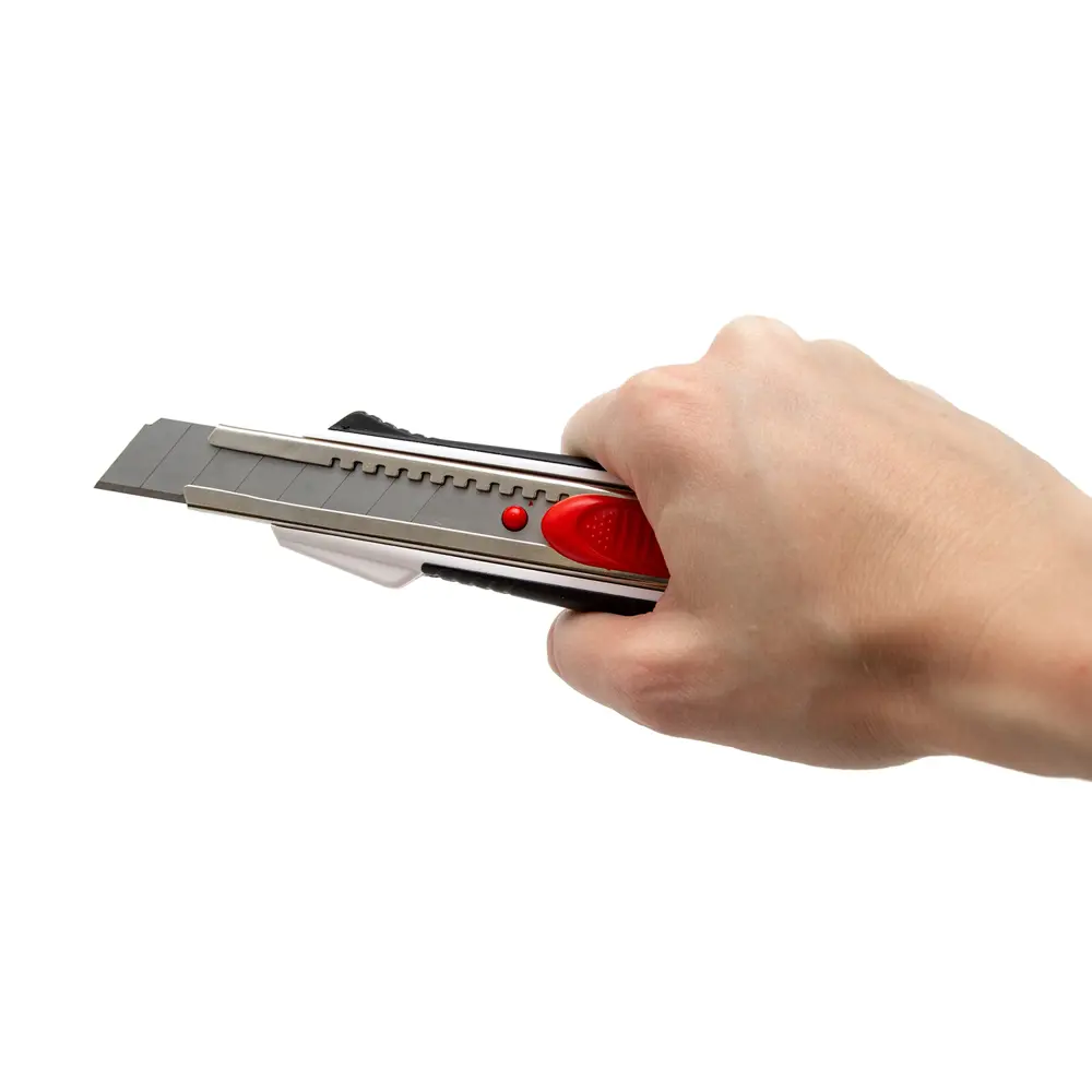 Нож строительный Vira Autolock прорезиненный корпус сегментное лезвие 18 мм STLM-2065406 - Вид №3