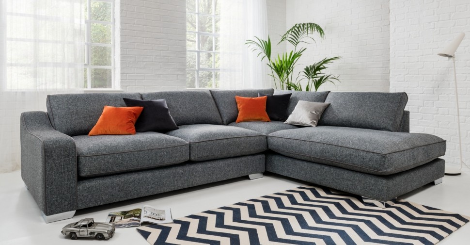 Диван Monu угловой светло-серый ICON DESIGNE ДИЗАЙНЕРСКИЕ, MONU 178069 Серый  - Вид №1