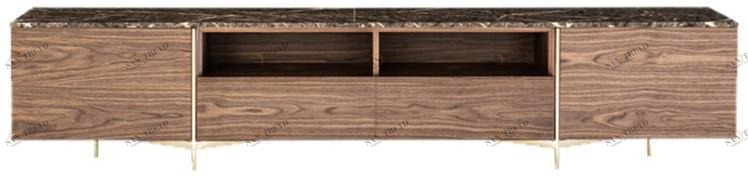 HC28 Cosmo Низкая деревянная тумба под ТВ с ящиками Lonja 52c001