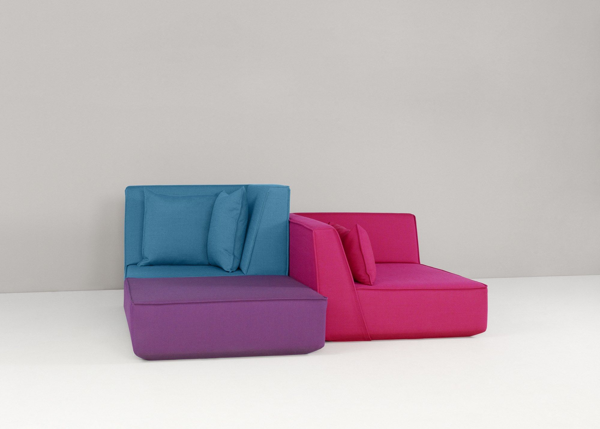 Модульный квадратный пуф из ткани Cubit by Mymito ARCH-00073733 - Вид №20