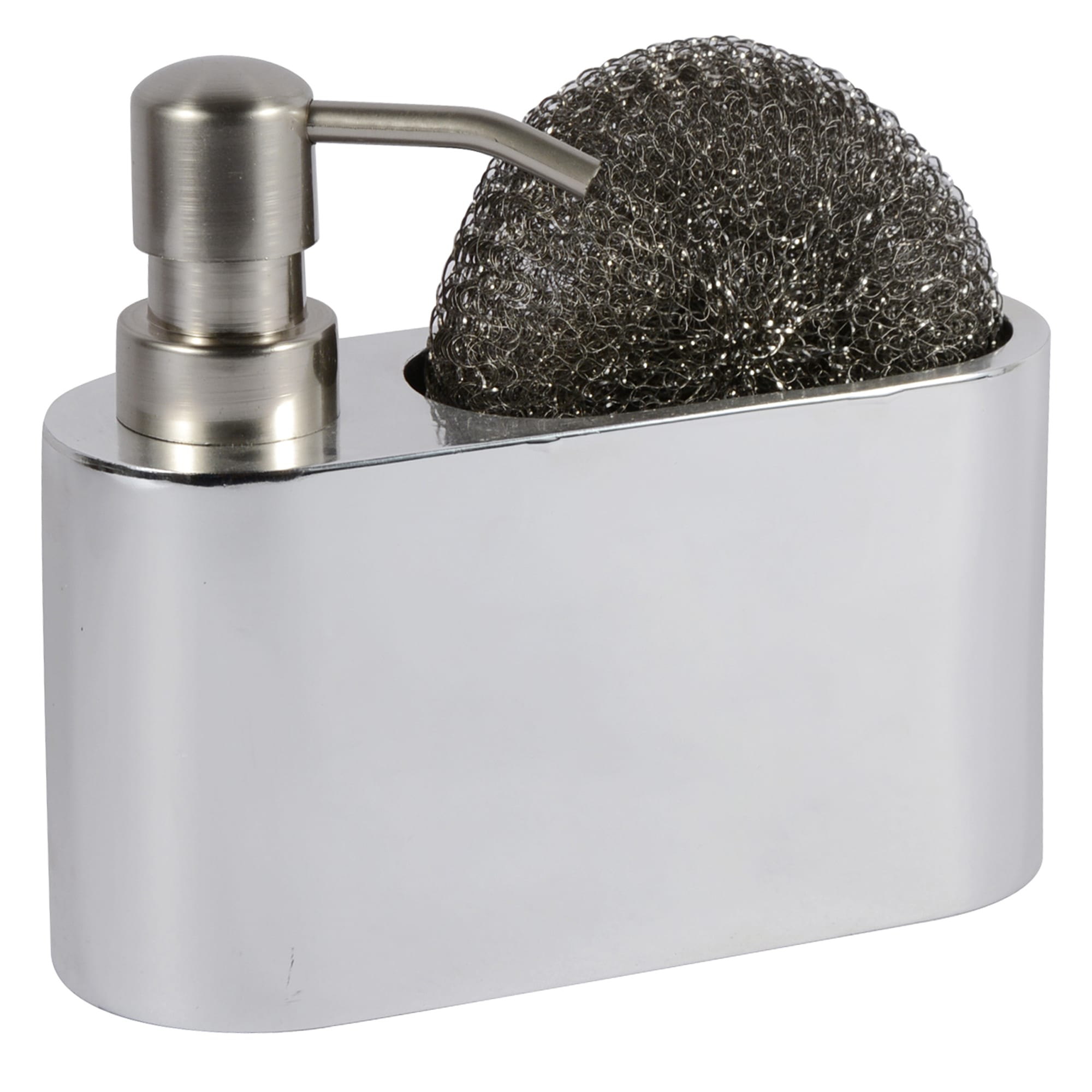 18570984 Дозатор для жидкого мыла с держателем для губки NEO, 5х13,5х6,2 см Santreyd  - Вид №3