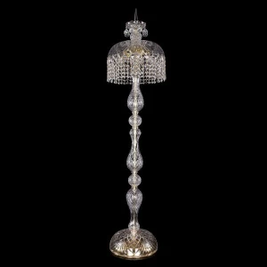 Торшер хрустальный на 6 ламп 150х35 см золотистый Bohemia Ivele 5877/35-150/G/R BOHEMIA IVELE ЭЛИТНЫЕ 00-3889428 Золото;прозрачный