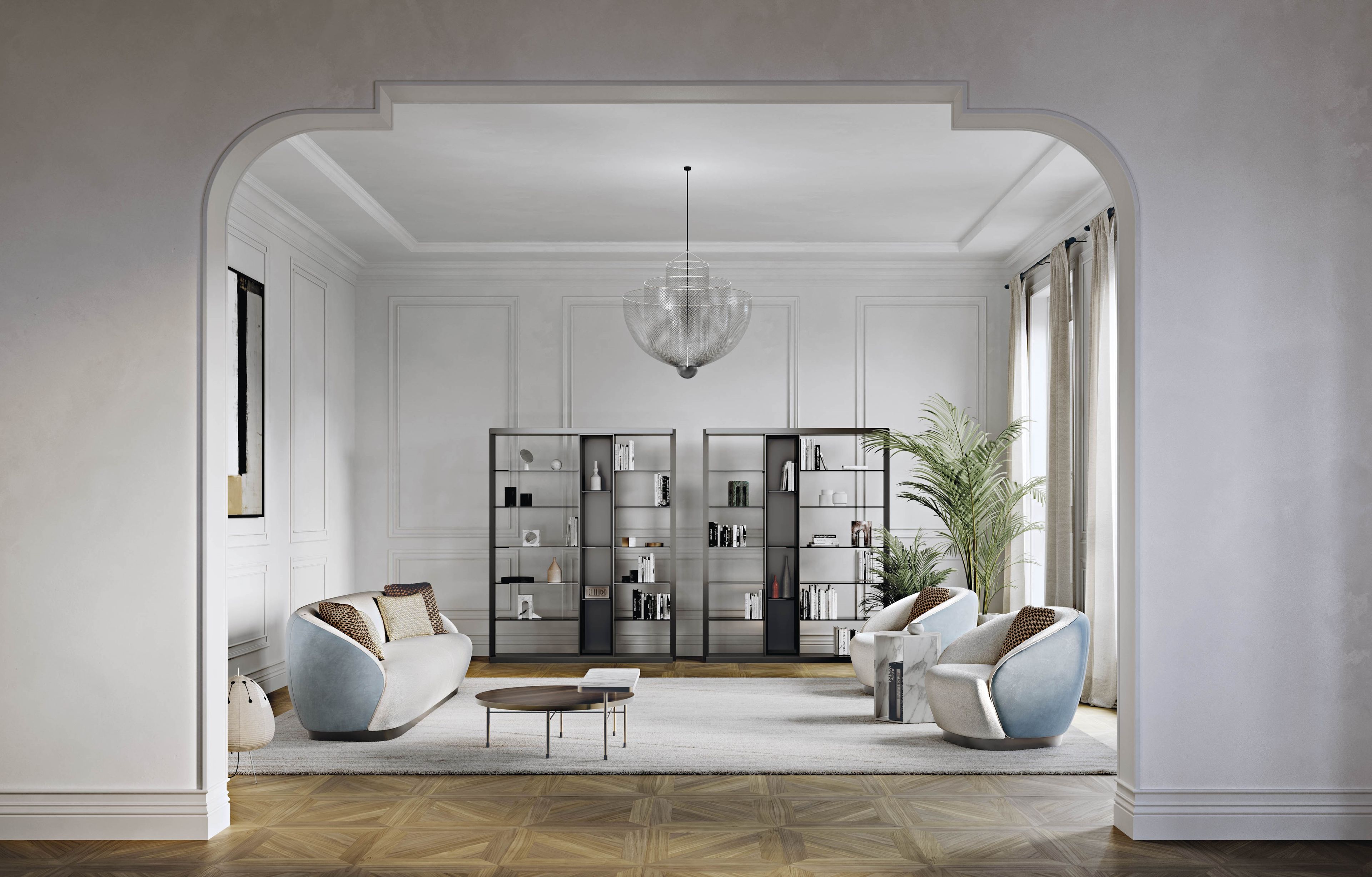 Мраморный шестиугольный журнальный столик Capital Collection DEDALO ARCH-00124167 - Вид №4