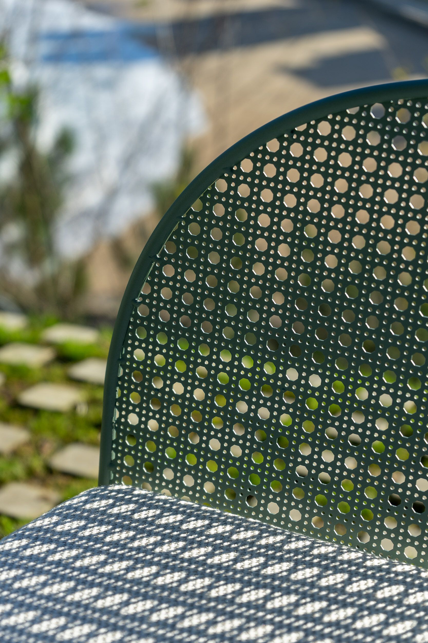 Садовый диван из ткани и стальной конструкции iSimar ARCH-00133602 - Вид №4