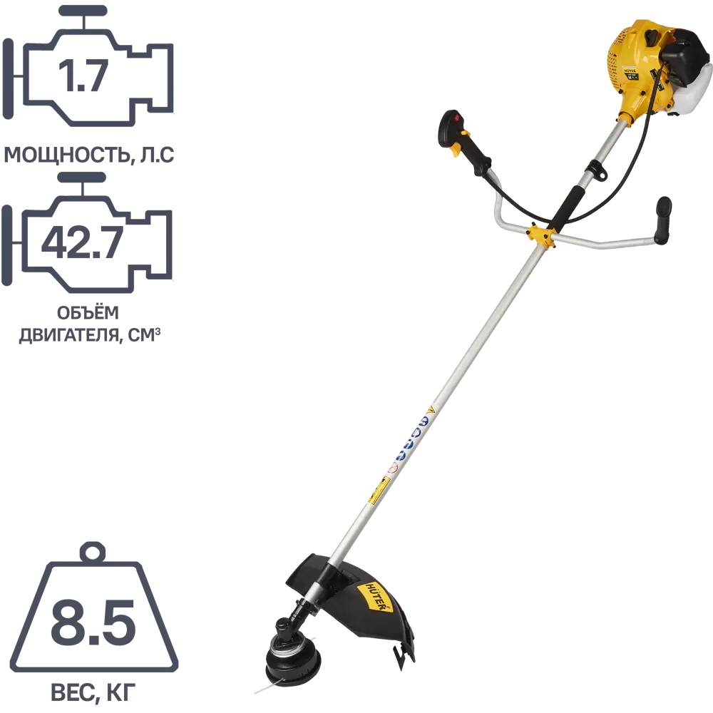 Бензиновый триммер HUTER GGT-460T для профессионального ухода за участком 85044323 STLM-0057871 - Вид №1