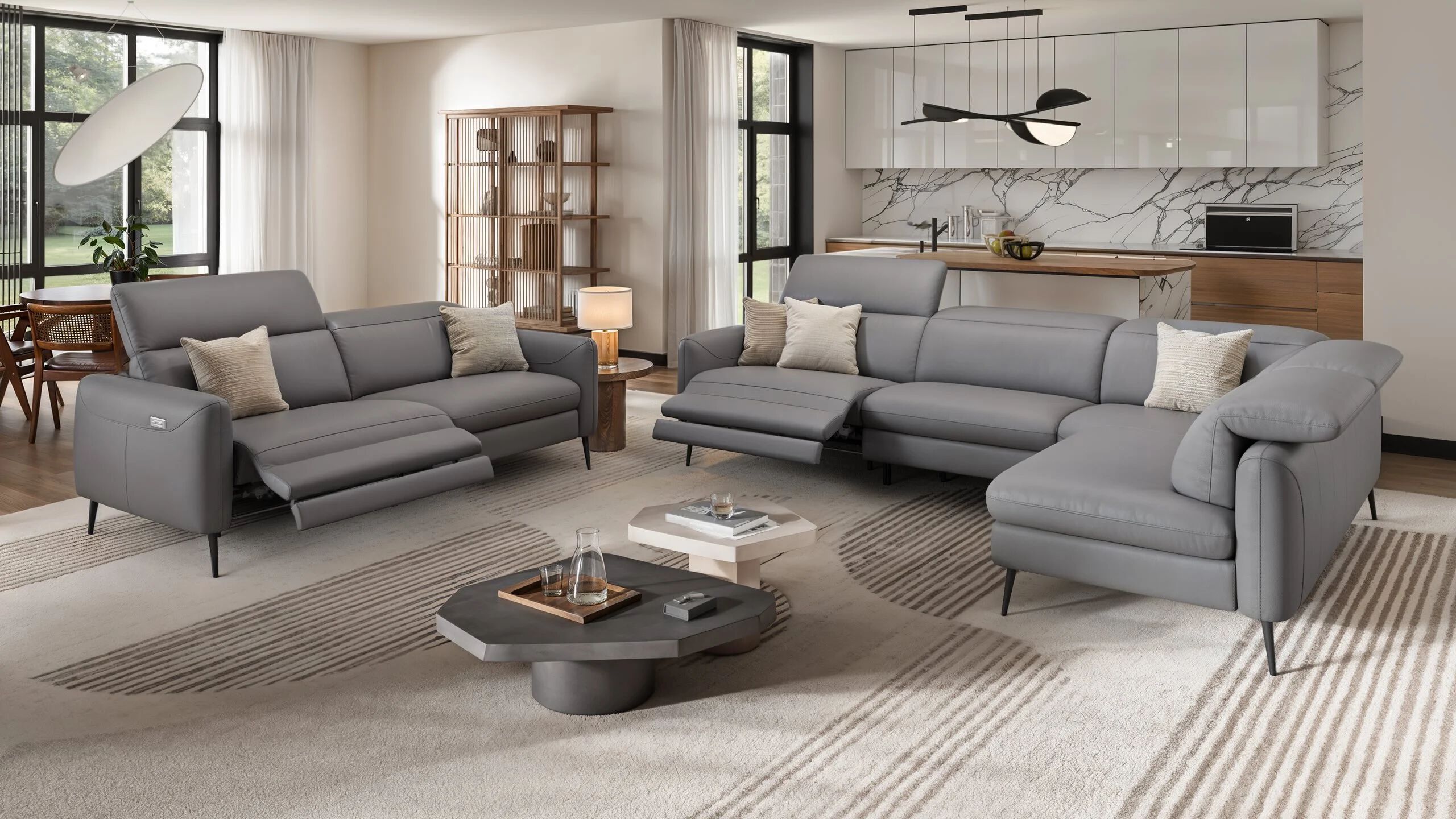 3-местный кожаный диван Sofanella Мессина ARCH-00052908 - Вид №9