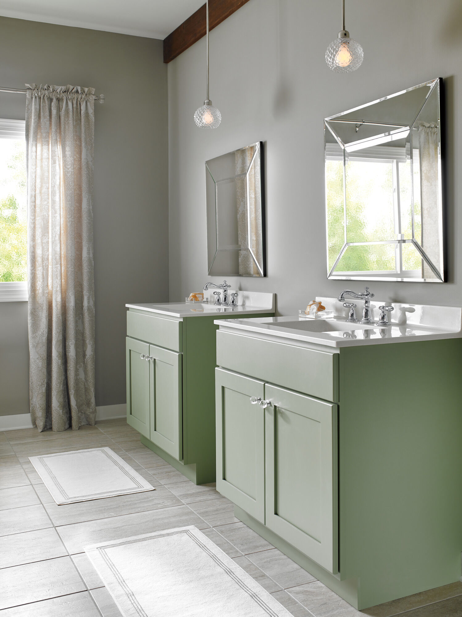 3555-PBMPU-DST Смеситель для ванной комнаты с двумя ручками Delta Faucet Victorian Полированная латунь - Вид №4