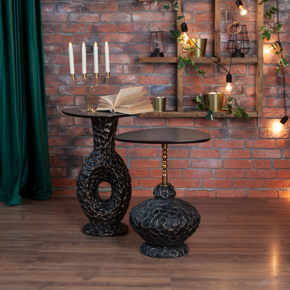 17002 Декоративный столик Лидион Амбер Графит BOGACHO 4627174557220 - Вид №1