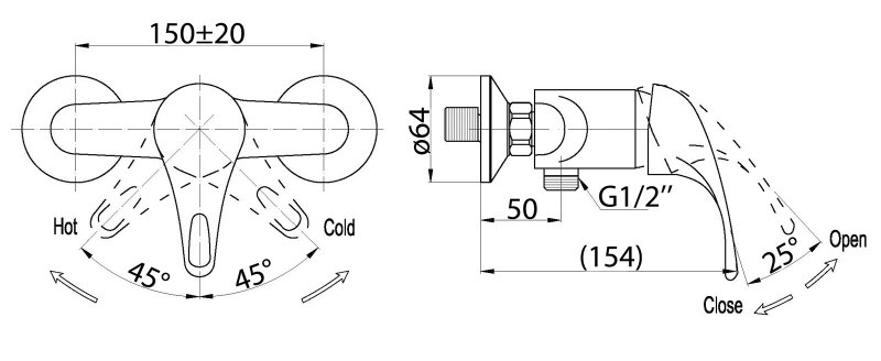 Смеситель для душа BelBagno CORSO COR-ESDM-CRM - Вид №1