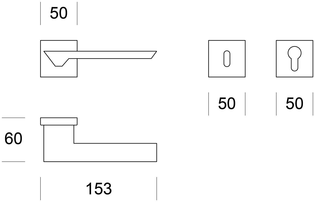 Ento Латунная ручка Cedro sq 6075 - Вид №6