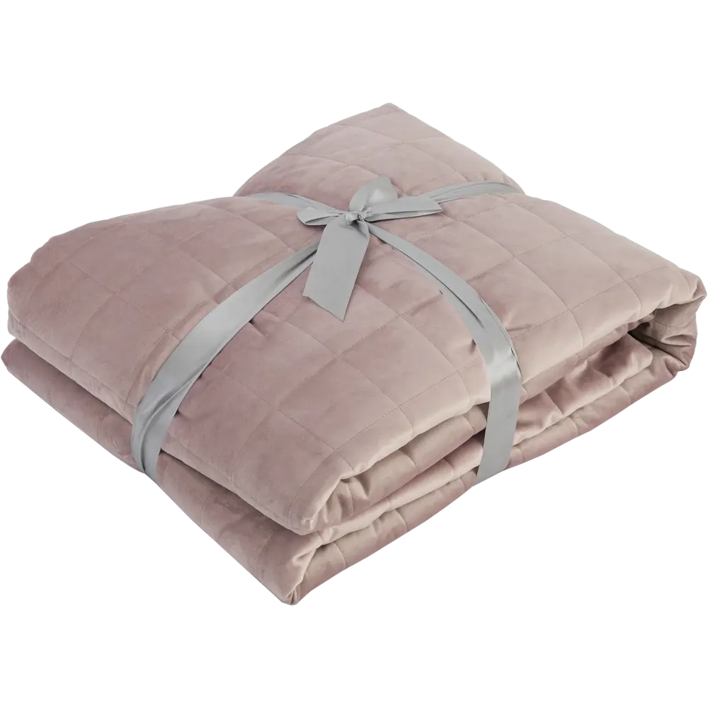 Покрывало INSPIRE Velvet Etna в оттенке пыльная роза 220x240 см 89090582 STLM-0078266 - Вид №2