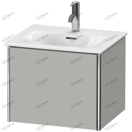XS422100707 Тумбочка подвесная XSquare #XS4221 510 x 418 мм Бетонно-серый матовый декор Duravit