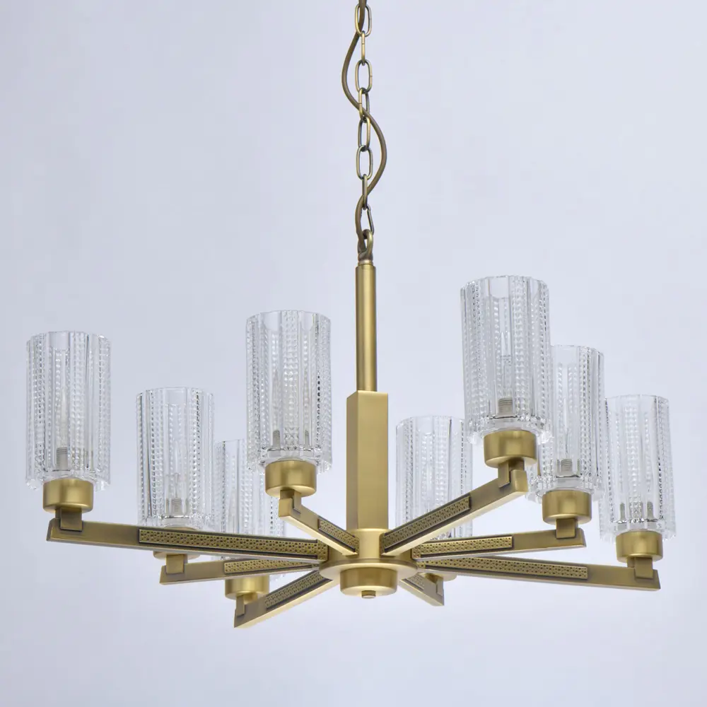 Люстра подвесная «Альгеро», 8 ламп, 16 м², цвет золото MW-Light STLM-2014782 - Вид №2