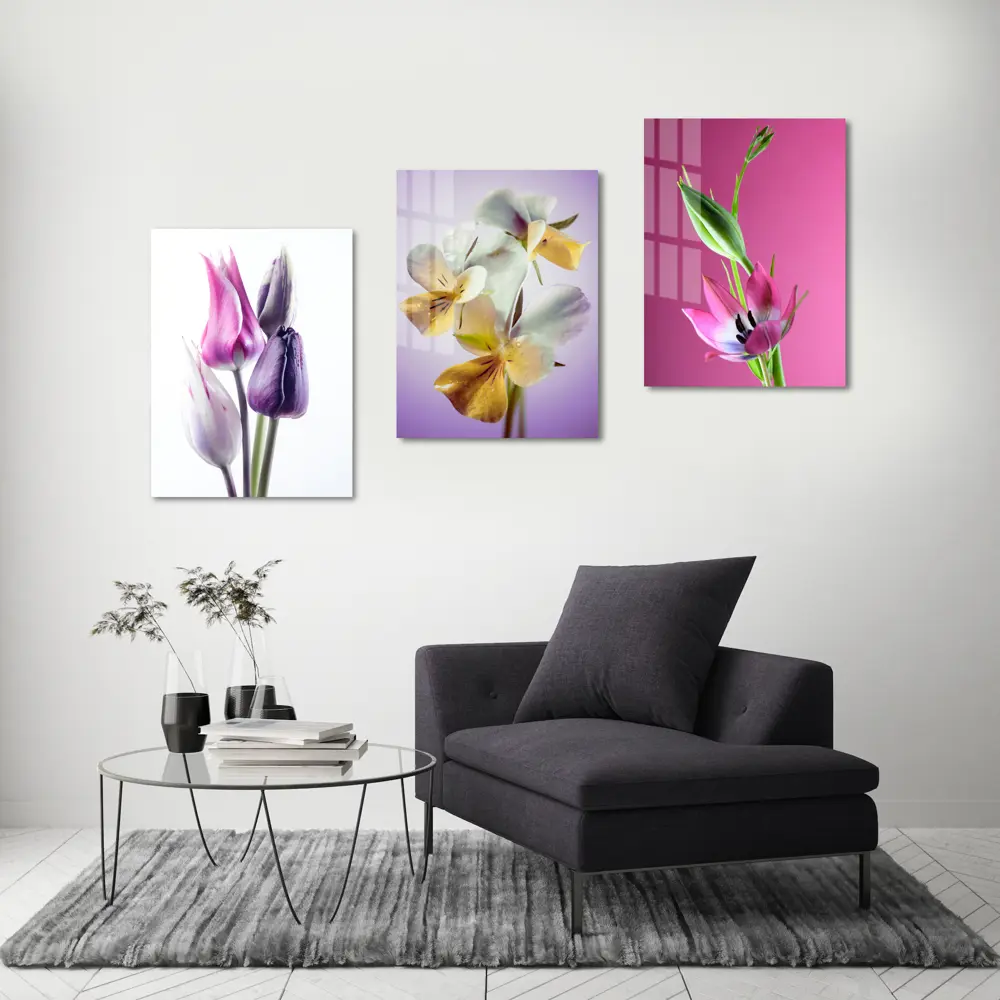 Картина на стекле "Цветы оранжевые" 60x80 см 82924202 STLM-2168445 ARTABOSKO  - Вид №5
