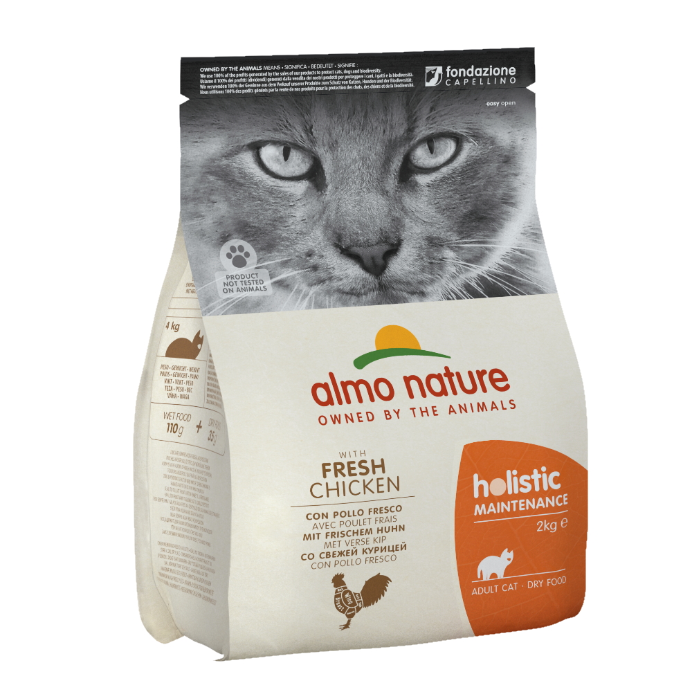ПР0059723 Корм для кошек Holistic-Maintenance курица с коричневым рисом сух. 2кг Almo Nature 
